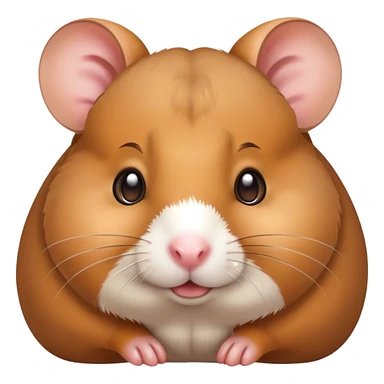 Brown hamster sticker