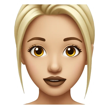 girl with lip filler sticker