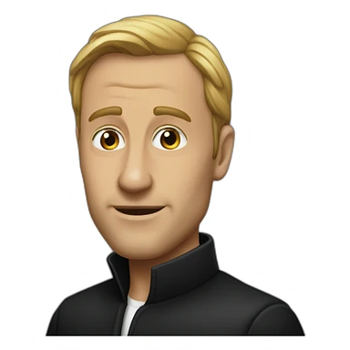 Éric Zemour sur un noir sticker