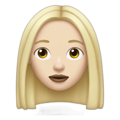 Billie eilish blonde sticker