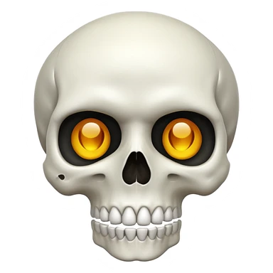 Skull mewing sticker