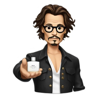 Johnny depp hold fragrance sticker