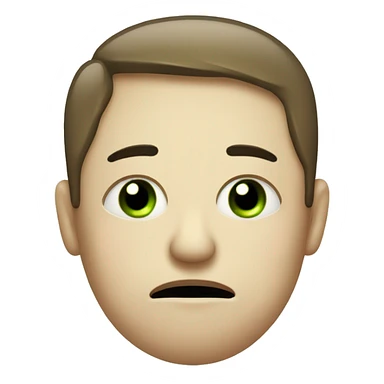 A tired face with half-closed, dark-circled eyes, slightly green cheeks for nausea, a sweat drop or swirls for dizziness, and one hand on the forehead to show a headache or hangover 
  sticker