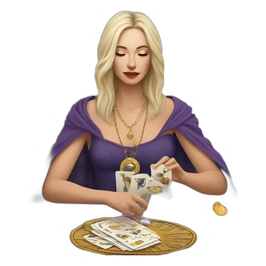 tarot reader sticker