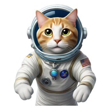 Space cat sticker