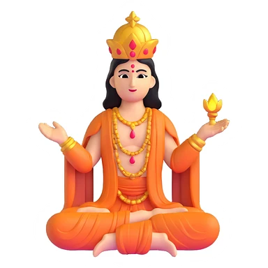 deceased deity with divine light fading sticker