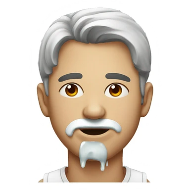 man with nosebleed sticker