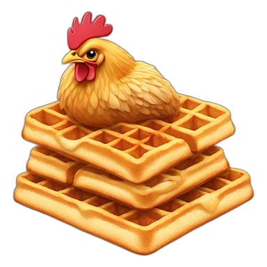 Chicken on Waffles sticker