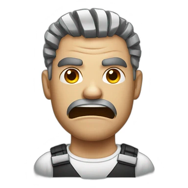 angry prisoner sticker