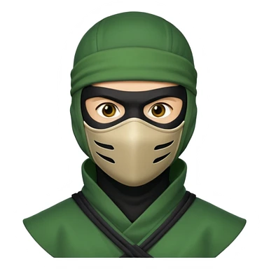 Green ninja sticker
