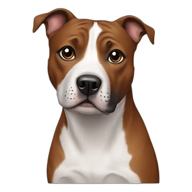 Staffie chestnut colour sticker
