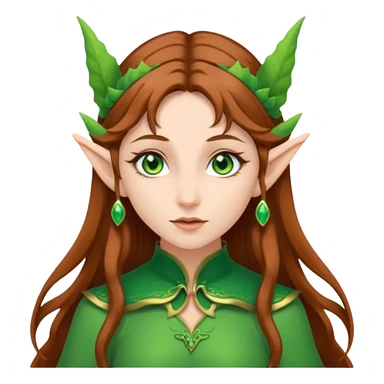 woman with elf ears sticker