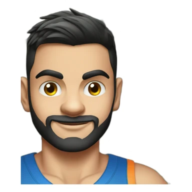 Virat Kohli with cash sticker