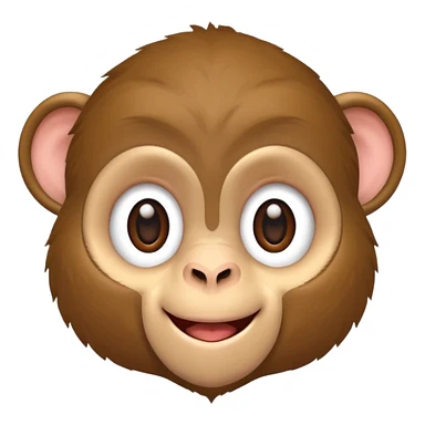 a cute monkey 18x12 pixels sticker