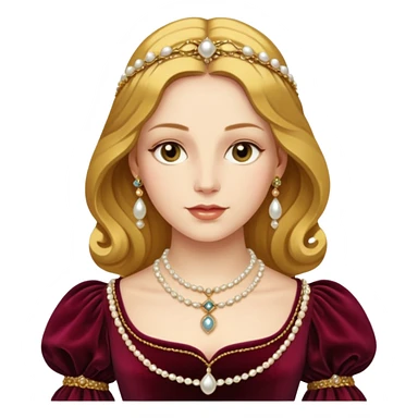 Renaissance lady  sticker