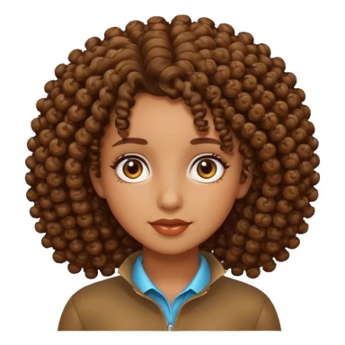 curly girl sticker