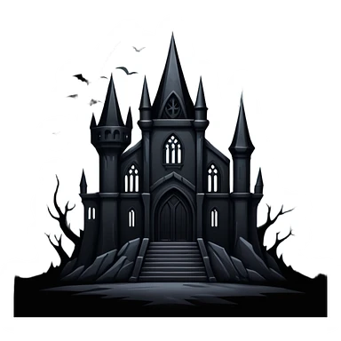 Badass dark gothic edgy scenery  sticker