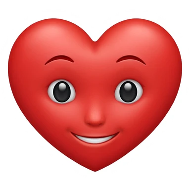 Heart with a face sticker