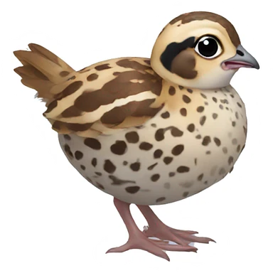 New born quail sticker