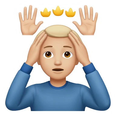 Visage avec des main sur les yeux  sticker