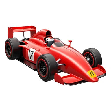 F1 stylized as race car sticker