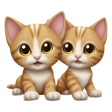 two kittens sticker