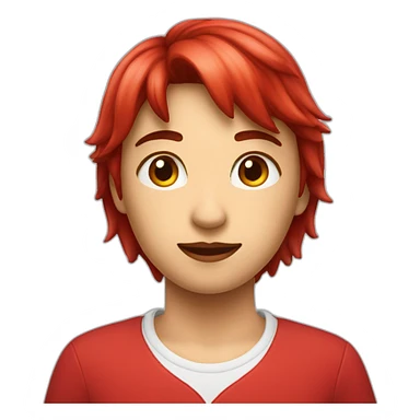 Cœur rouge dégradé sticker