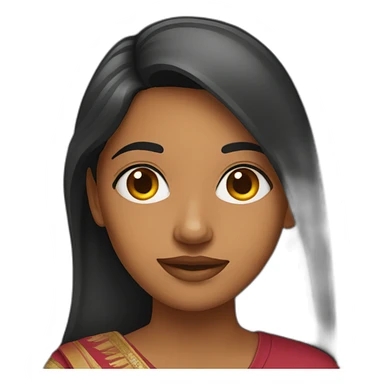 indian young woman sticker