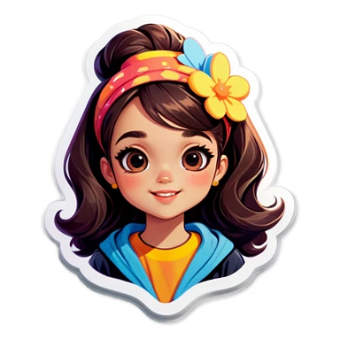 Cute that girl vibe sticker