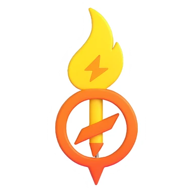 energy symbol sticker
