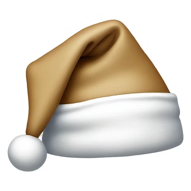 Beige santa hat sticker