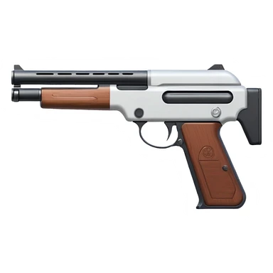 full white SPAS-12 shotgun sticker