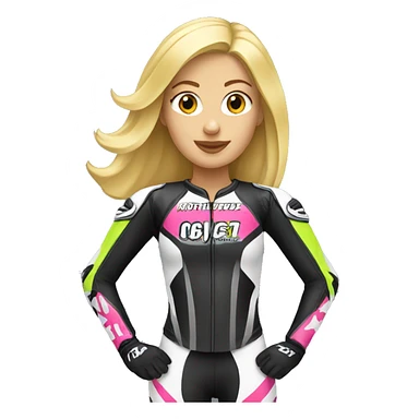 Blonde motocross women sticker