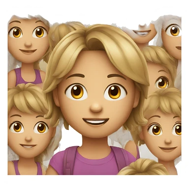 cartoon children sticker