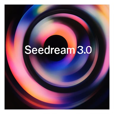 remake this and make "Seedream 3.0" bit bigger sticker
