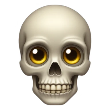 skull big eyes sticker