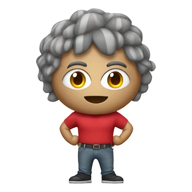 Mascot with a vertically stripped grey and red shirt. He has a head that is a massive buckeye nut sticker