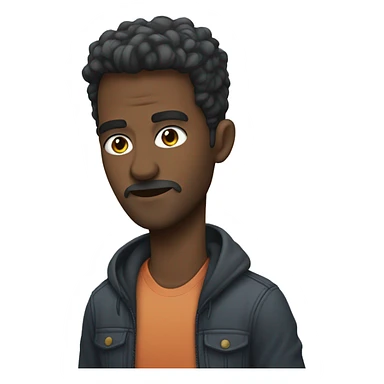 Persona con goma de mascar sticker