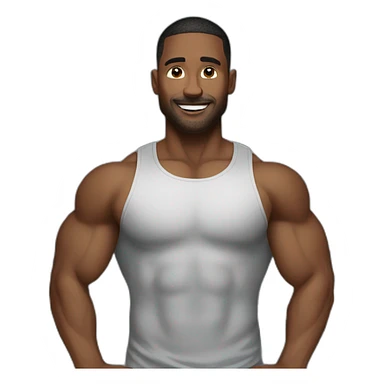 man in a gym sticker