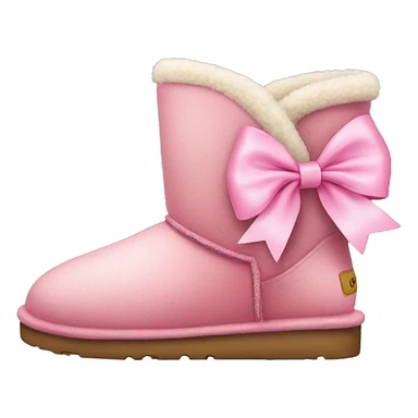 Uggs with pink bow on back sticker