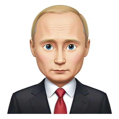 Photorealistic Putin stands in a suit sticker