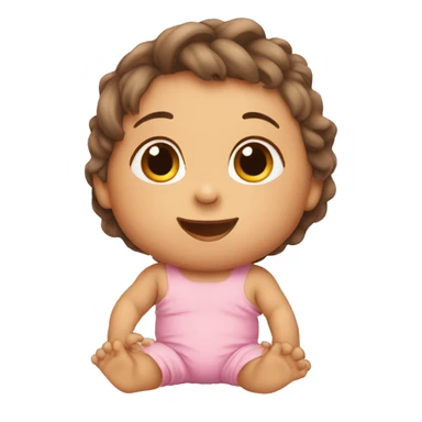 A baby is sitting sticker