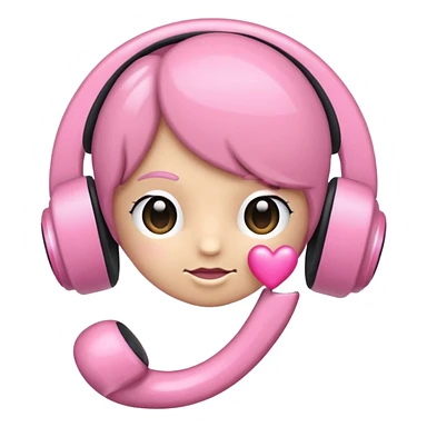 Eu quero um fone de ouvido com laço  sticker