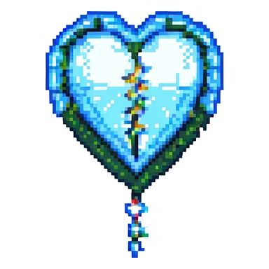 health symbol, pixel art style sticker