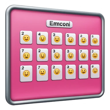 pink business strategy board. emoji png sticker