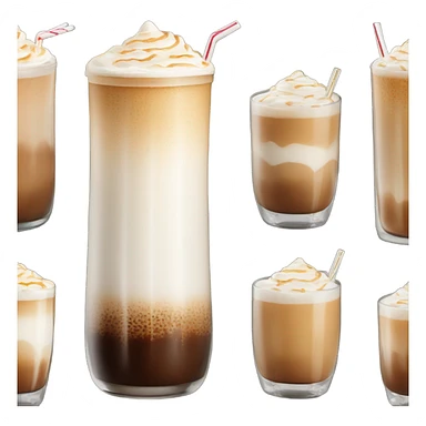 iced vanilla latte  sticker