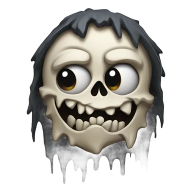 Skull person sticker