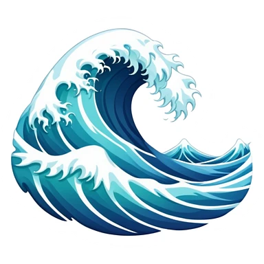 Sea waves sticker
