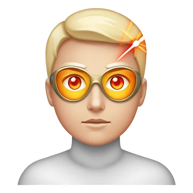 laser eyes superpower sticker