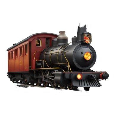 a steam train carrying beer sticker